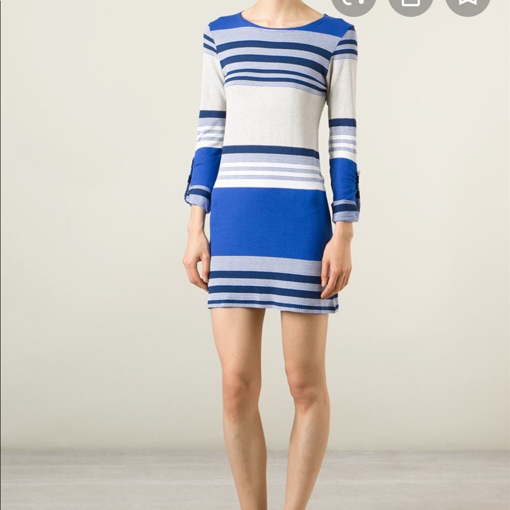 Nwt Melissa Odabash Maddie Nautical Dress Sz Sm